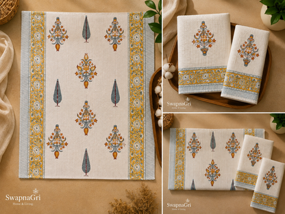 Saffron Royale pair of hand towels