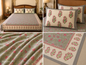 SwapnaGri grey and pink paisley floral cotton super king bedsheet product collage