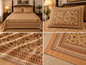 SwapnaGri Warm Beige Brown Floral Cotton King-Size Bedsheet with matching pillow covers